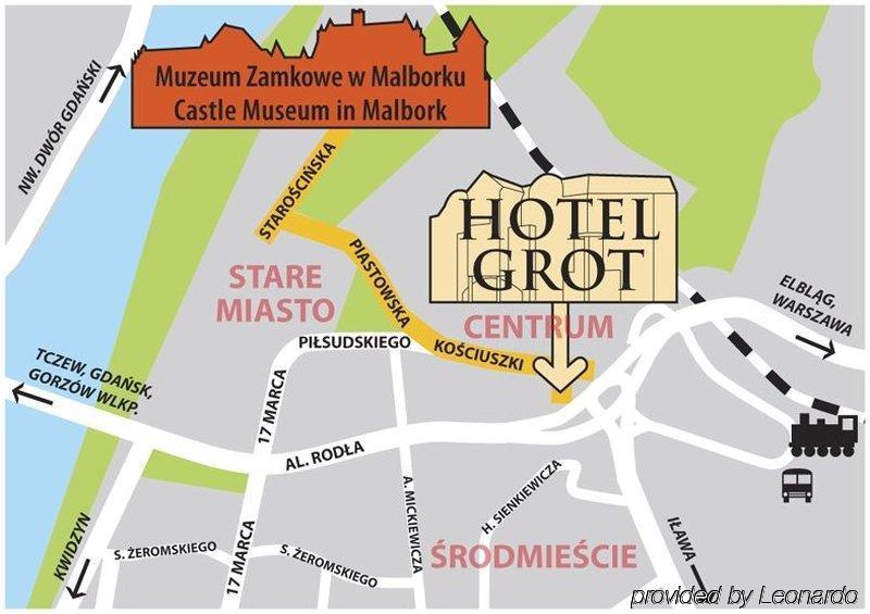 Grot Hotel Мальборк Екстер'єр фото